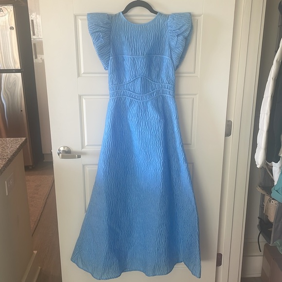 NWT Rachel Gilbert Blue Sophy Dress, US 2 - Picture 4 of 7